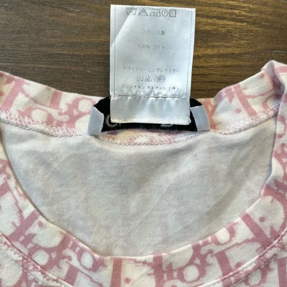 Christian Dior Boutique Pink Monogram Top - Picture 4 of 6
